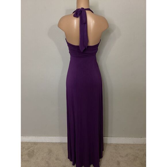 New. SKY purple halter embellished maxi dress. Small. Retails $259 - Picture 3 of 9